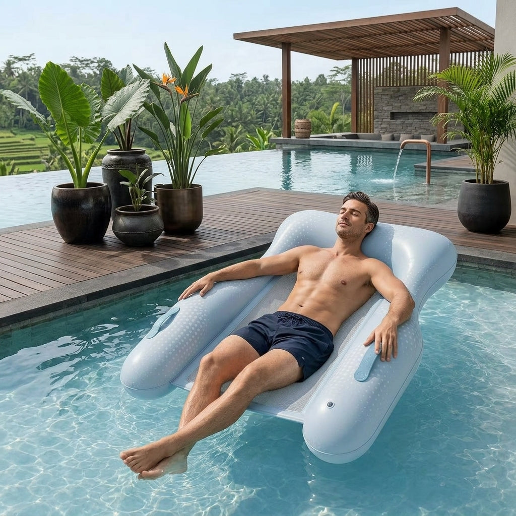 Foldable Mesh Inflatable Water Floating Mattress