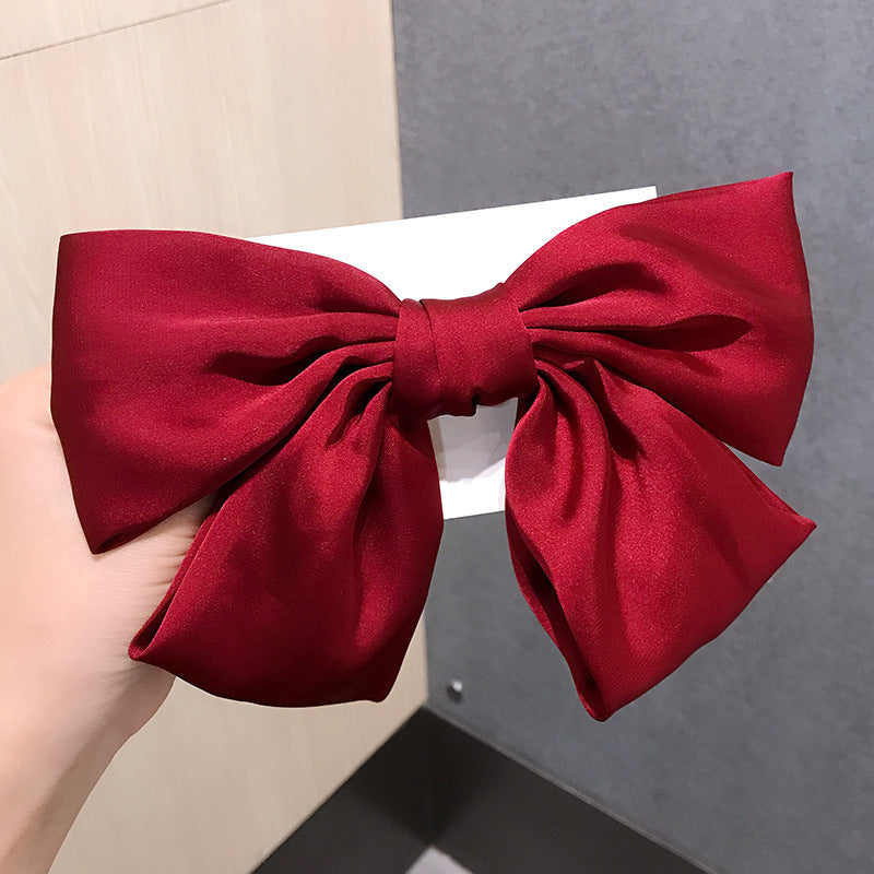Luxury Satin Big Bow Hair Clip