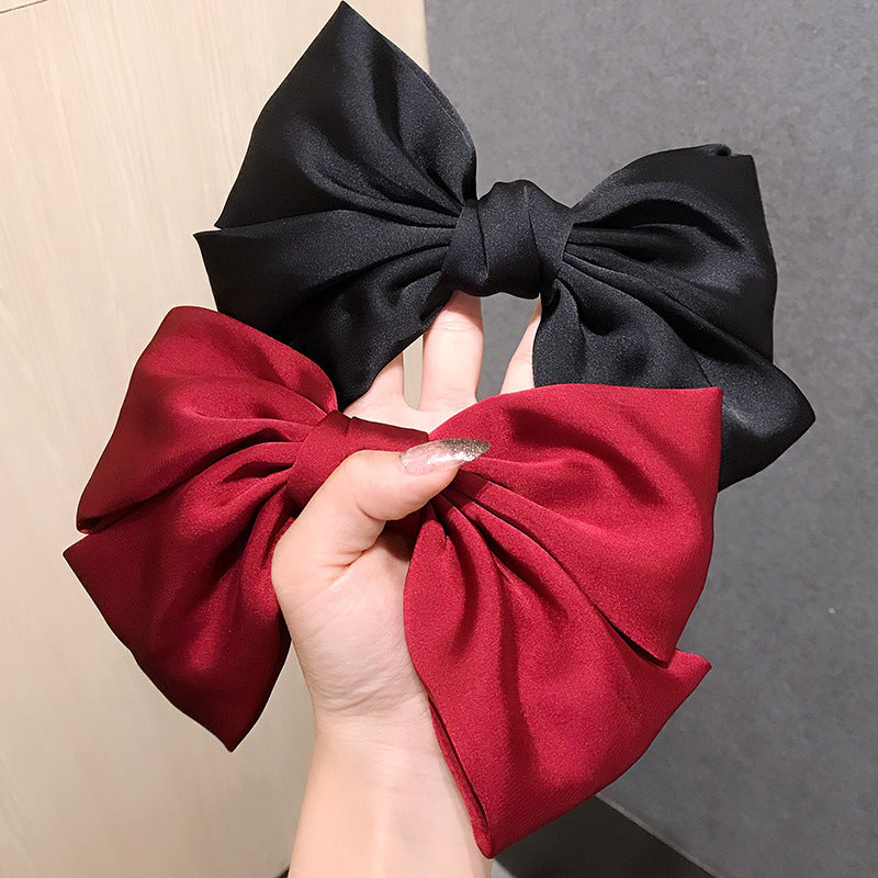 Luxury Satin Big Bow Hair Clip